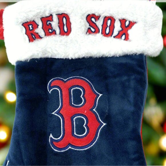 Boston Red Sox 2017 MLB Plush NOS Christmas Stocking - Picture 2 of 3